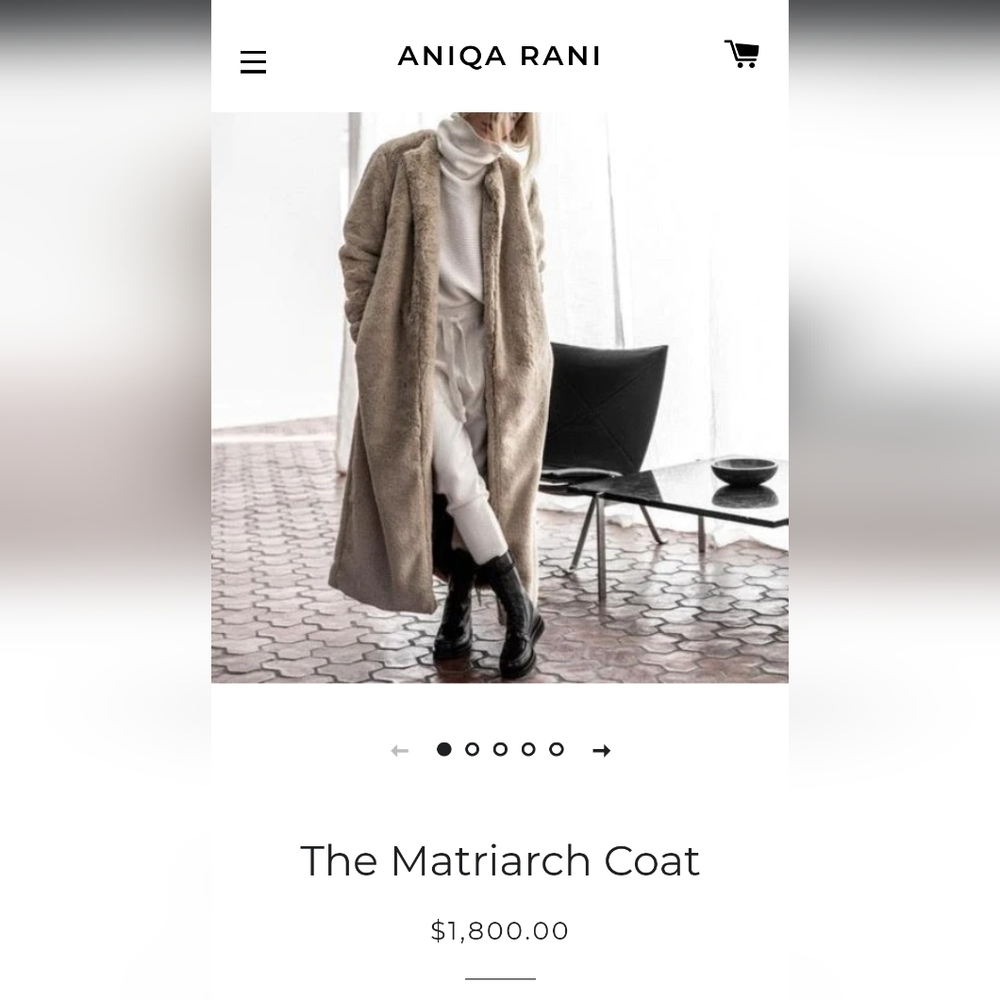 Aniqa Rani The Matriarch Coat
